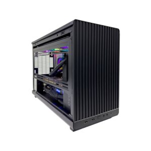 Dan Max Micro Gaming PC – AMD Ryzen 9 9950X3D, ZOTAC RTX 5080 Solid Core 16GB GDDR7, 64GB G.SKILL DDR5 6000MHz RAM | Compact High-Performance Gaming PC | UAE