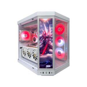 Bulter White Gaming PC – AMD Ryzen 7 9800X3D, ZOTAC RTX 5080 16GB GDDR7 OC White, 64GB DDR5 6000MHz RAM | Premium White Gaming PC | UAE