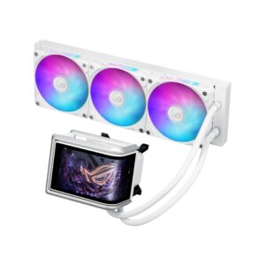 ASUS ROG Ryuo IV 360 ARGB AIO Liquid CPU Cooler with AMOLED Display, 360mm Radiator, Intel & AMD Compatible