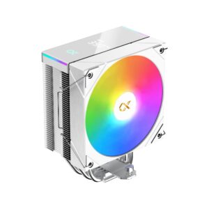 AK4 Digital Arctic 210W TDP ARGB CPU Air Cooler, Digital LED Display, 4 Heat Pipes