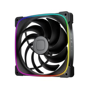 Geometric Future Squama 2503-14 140mm ARGB Case Fan, 91CFM, Hydraulic Bearing, Black