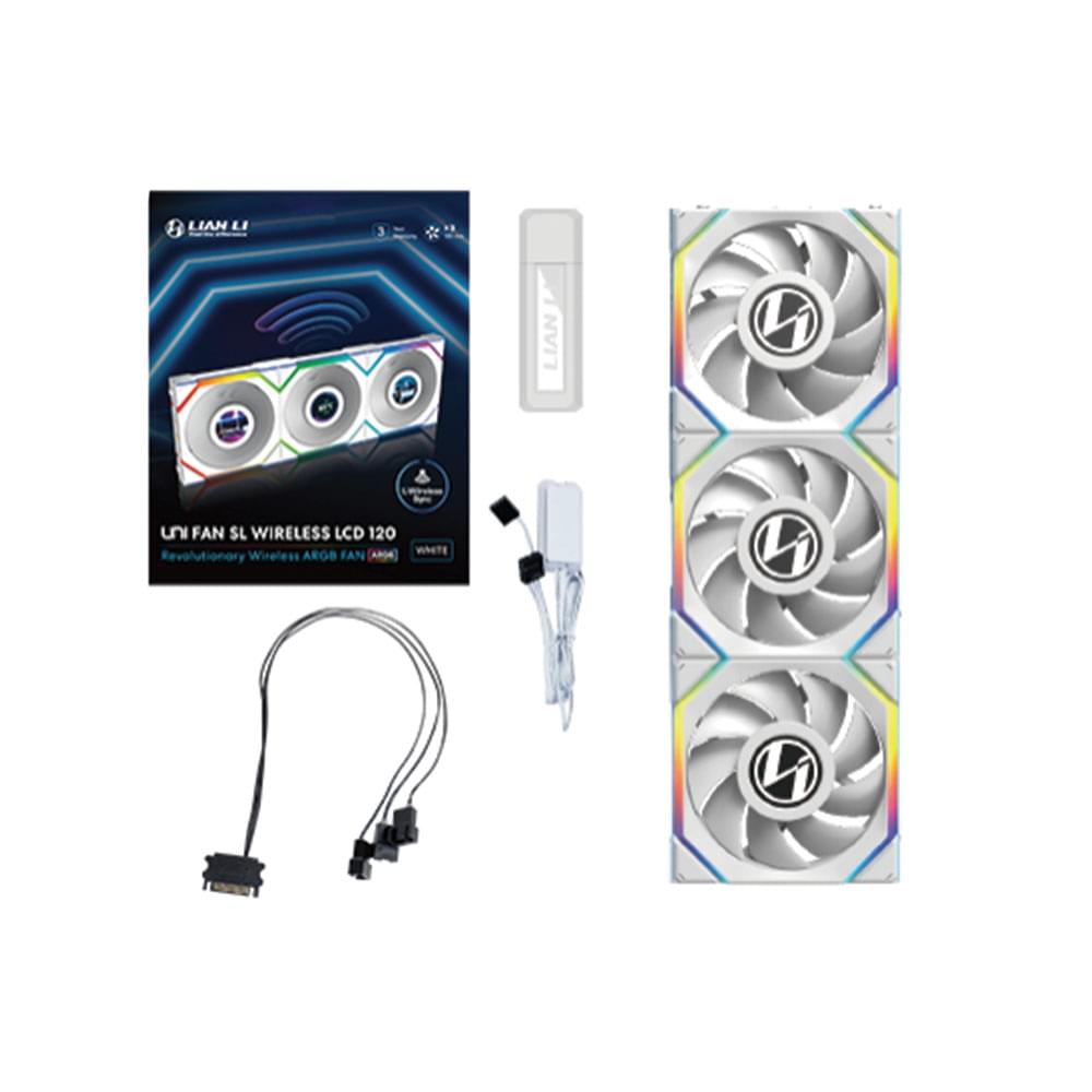 Lian-Li UNI FAN SL-INF Wireless Case Fans (Pack of 3, White)