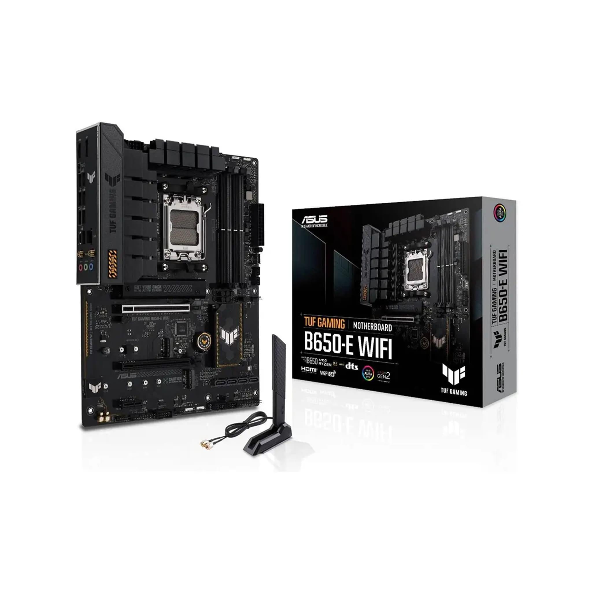 ASUS TUF Gaming B650-E WiFi ATX AM5 Motherboard, AMD B650 Chipset, DDR5, PCIe 5.0, WiFi 6E, ARGB Gen 2