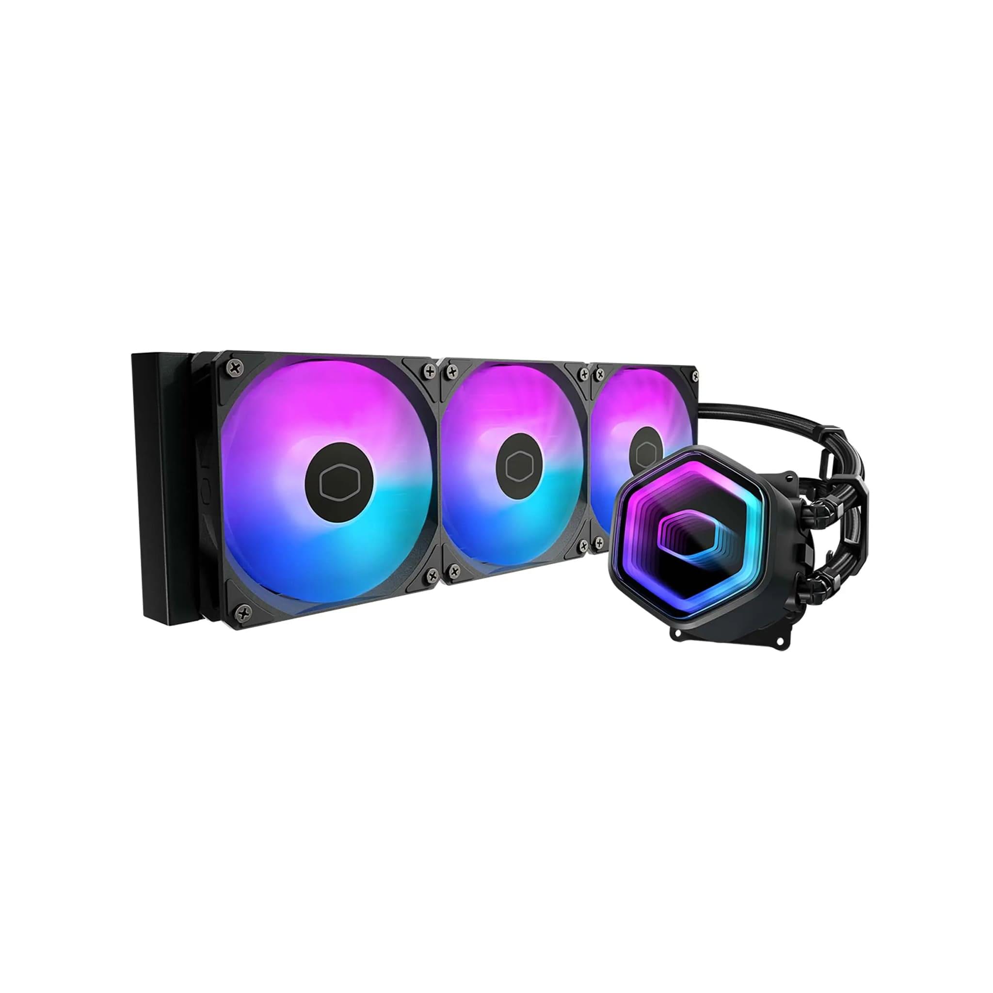 Cooler Master Liquid Core II 360 ARGB AIO Liquid CPU Cooler, Dual Chamber Pump, Universal Intel & AMD Support