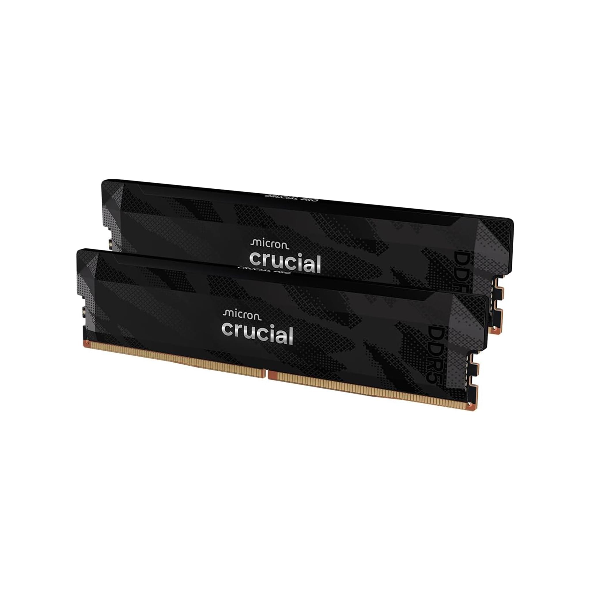 Crucial Pro DDR5 RAM 32GB (2×16GB) 6400MHz CL32 Desktop Memory Kit, Intel XMP 3.0, AMD EXPO, Black