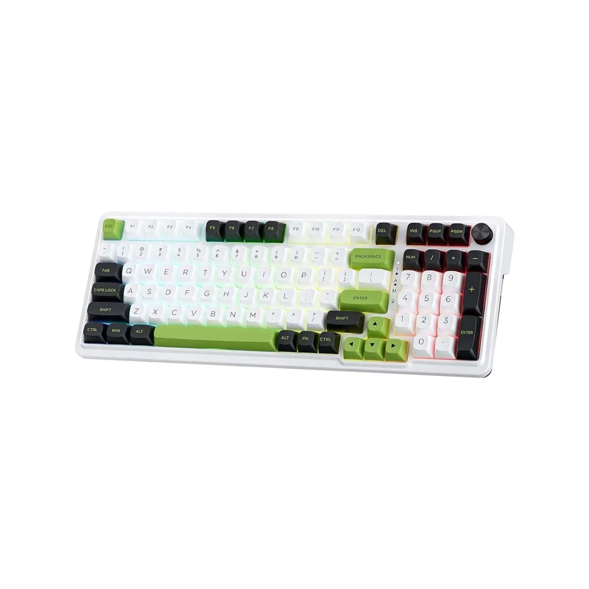 EISA MAX K686WBG-RGB-MAX Wireless Mechanical Gaming Keyboard, 98-Key, Gasket Mount, Hot-Swappable, RGB, Multi-Mode