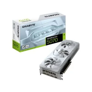 Gigabyte GeForce RTX 5070 EAGLE OC ICE SFF 12GB GDDR7 Graphics Card – 2587MHz, 6144 CUDA Cores, 192-Bit, PCIe 5.0