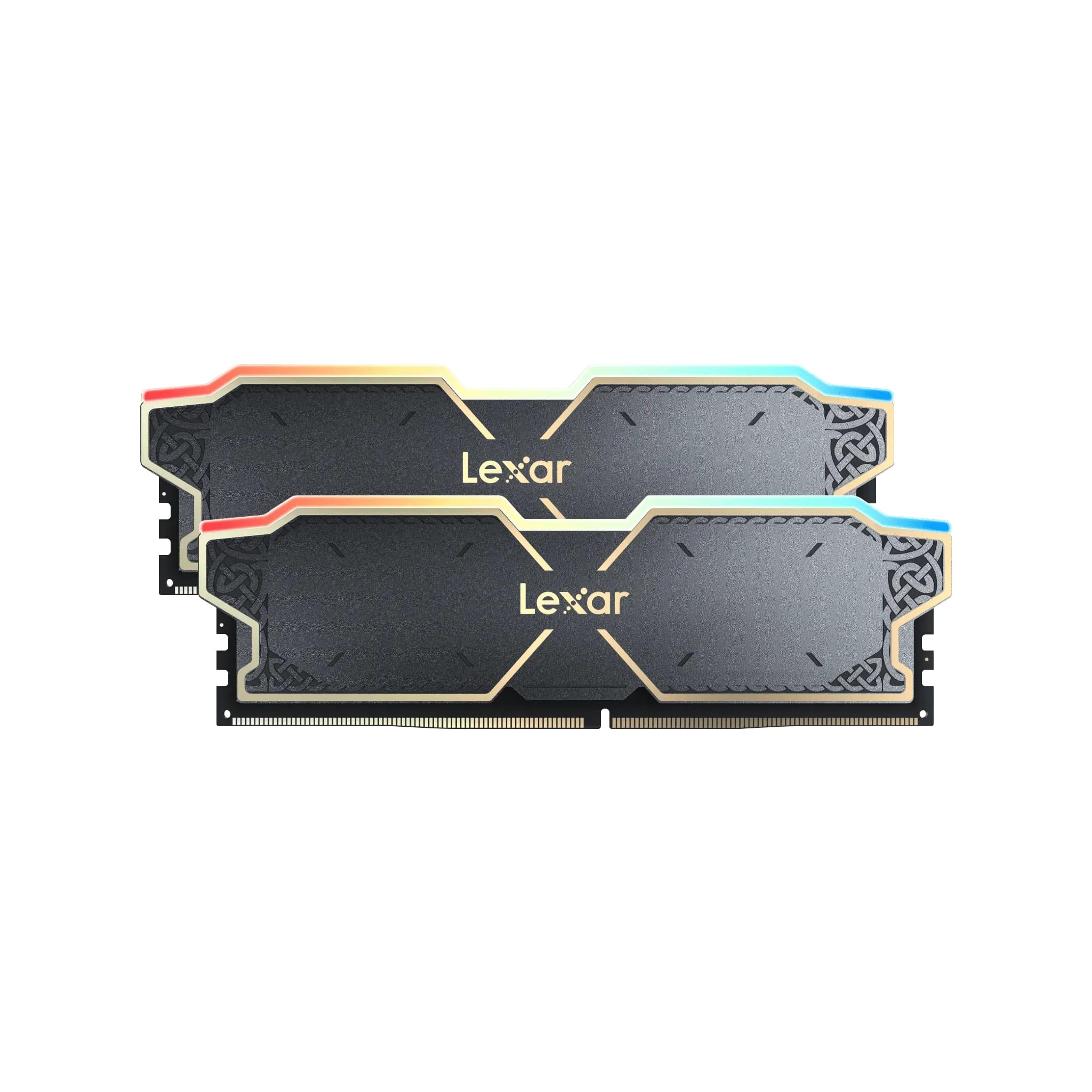 Lexar THOR RGB 32GB (2×16GB) DDR5 6000MT/s CL38 UDIMM Desktop Memory, Intel XMP 3.0, AMD EXPO, Black