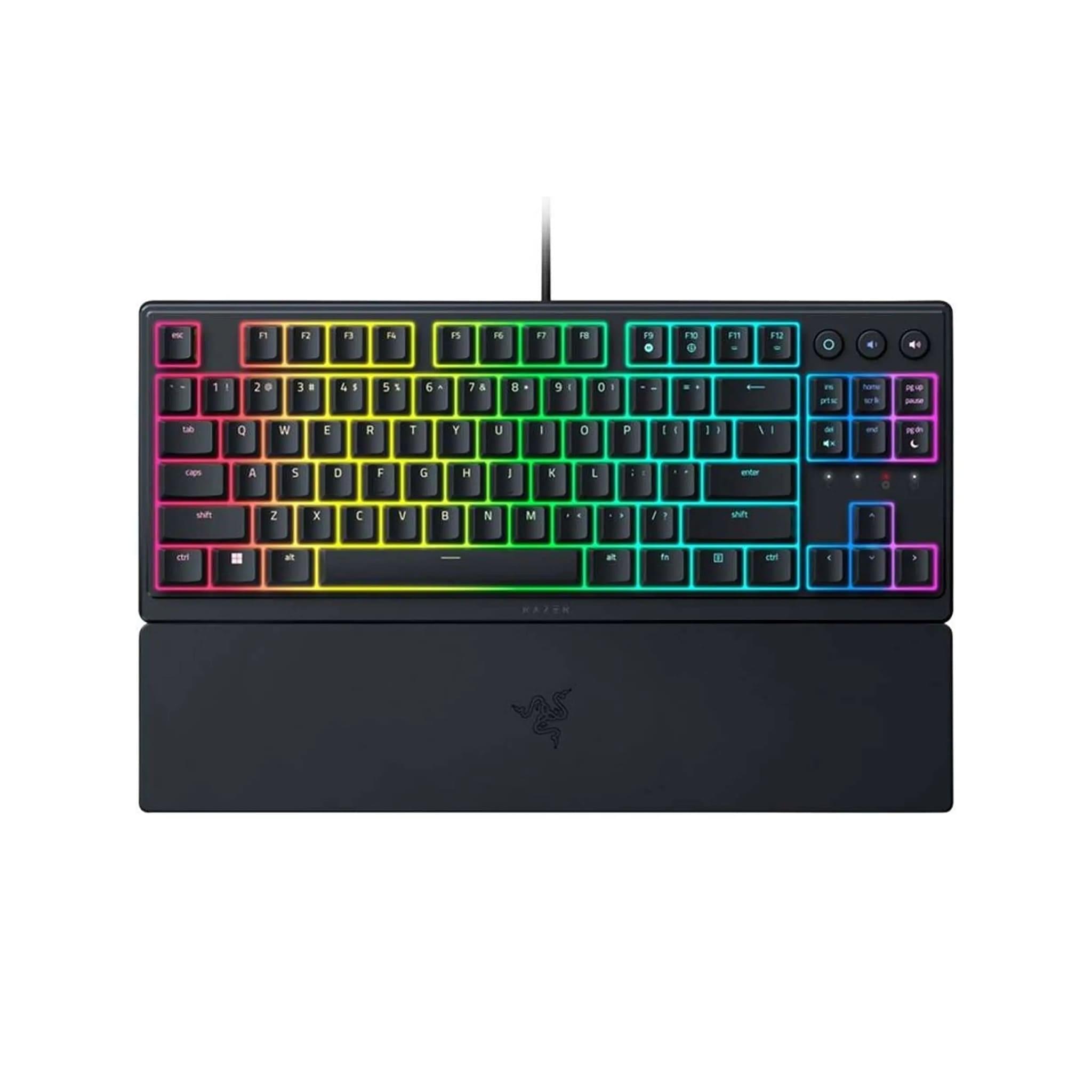 Razer Ornata V3 TKL Low-Profile Gaming Keyboard, Mecha-Membrane Switches, RGB Chroma, 1000Hz Polling Rate