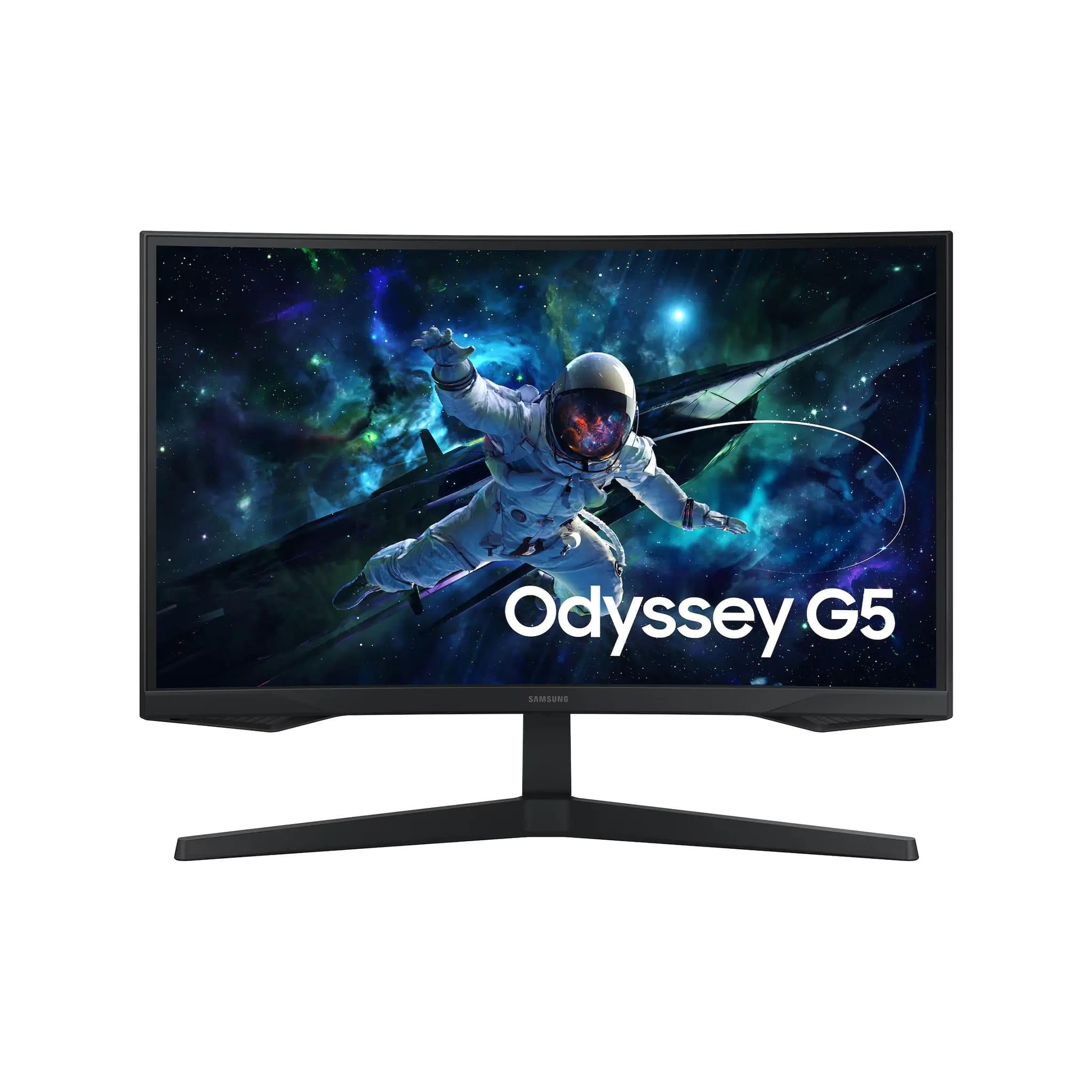 Samsung Odyssey G5 G55C 32-Inch QHD Curved Gaming Monitor, 165Hz, 1ms MPRT, 1000R, HDR10, AMD FreeSync