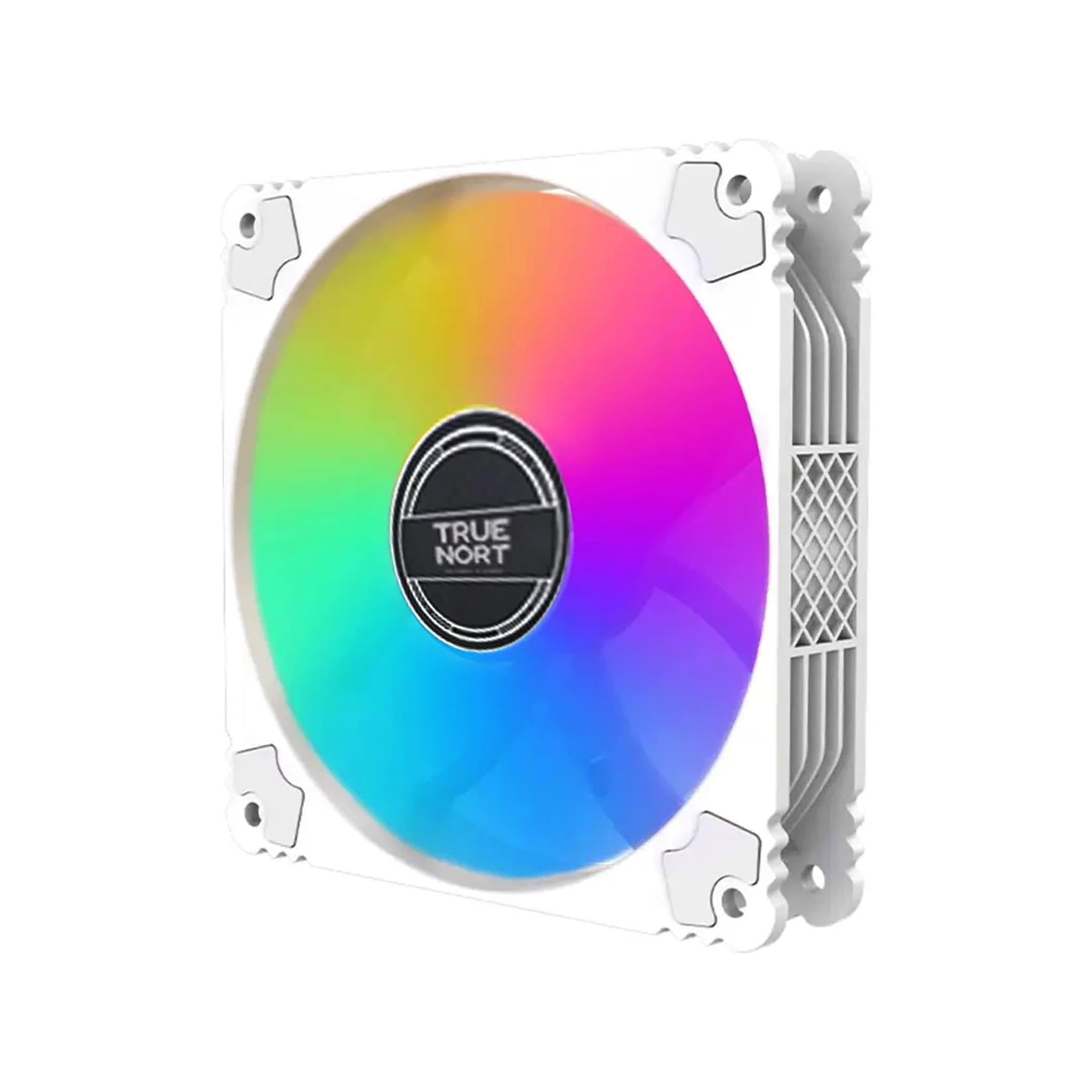 TRUE NORT THK120 ARGB 120mm Case Fan, 5V 3-Pin Sync, 600–1600 RPM, 68 CFM, Hydraulic Bearing