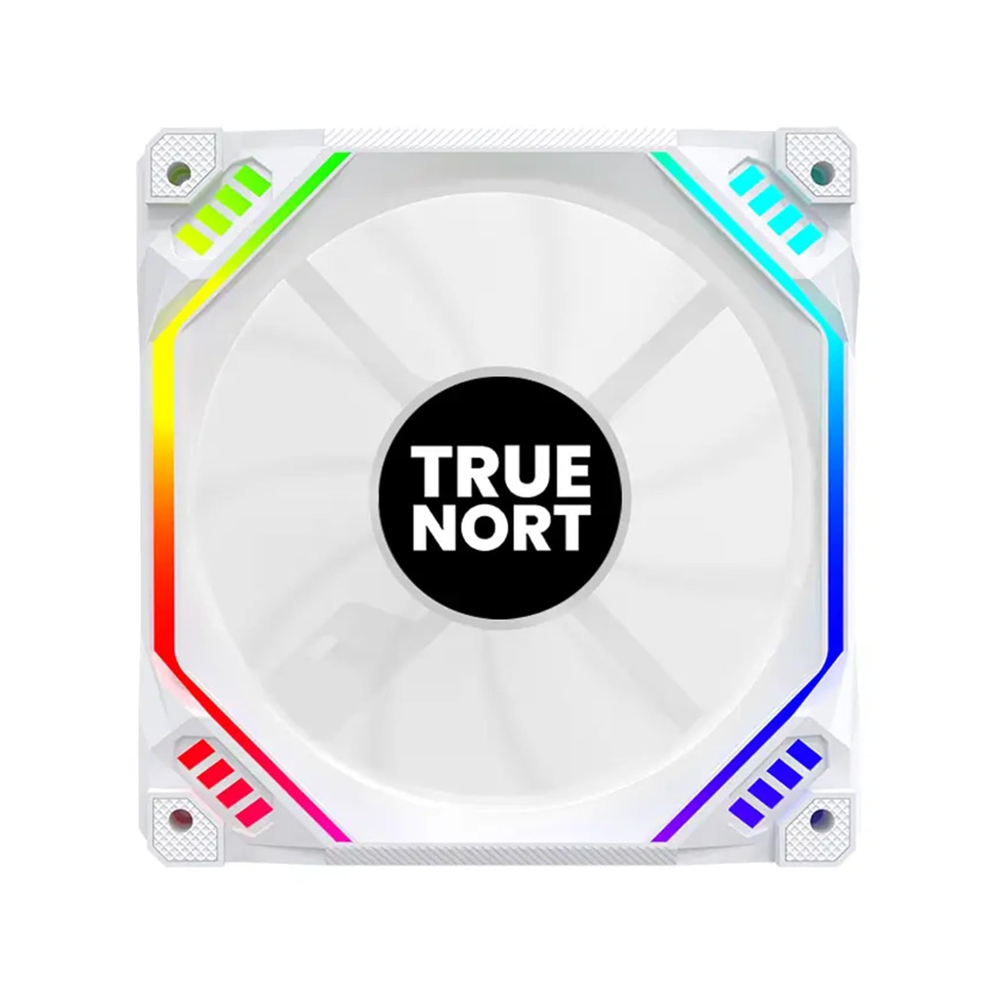TRUE NORT TN120 120mm ARGB Case Fan, 5V 3-Pin Sync, Hydraulic Bearing, Quiet Cooling