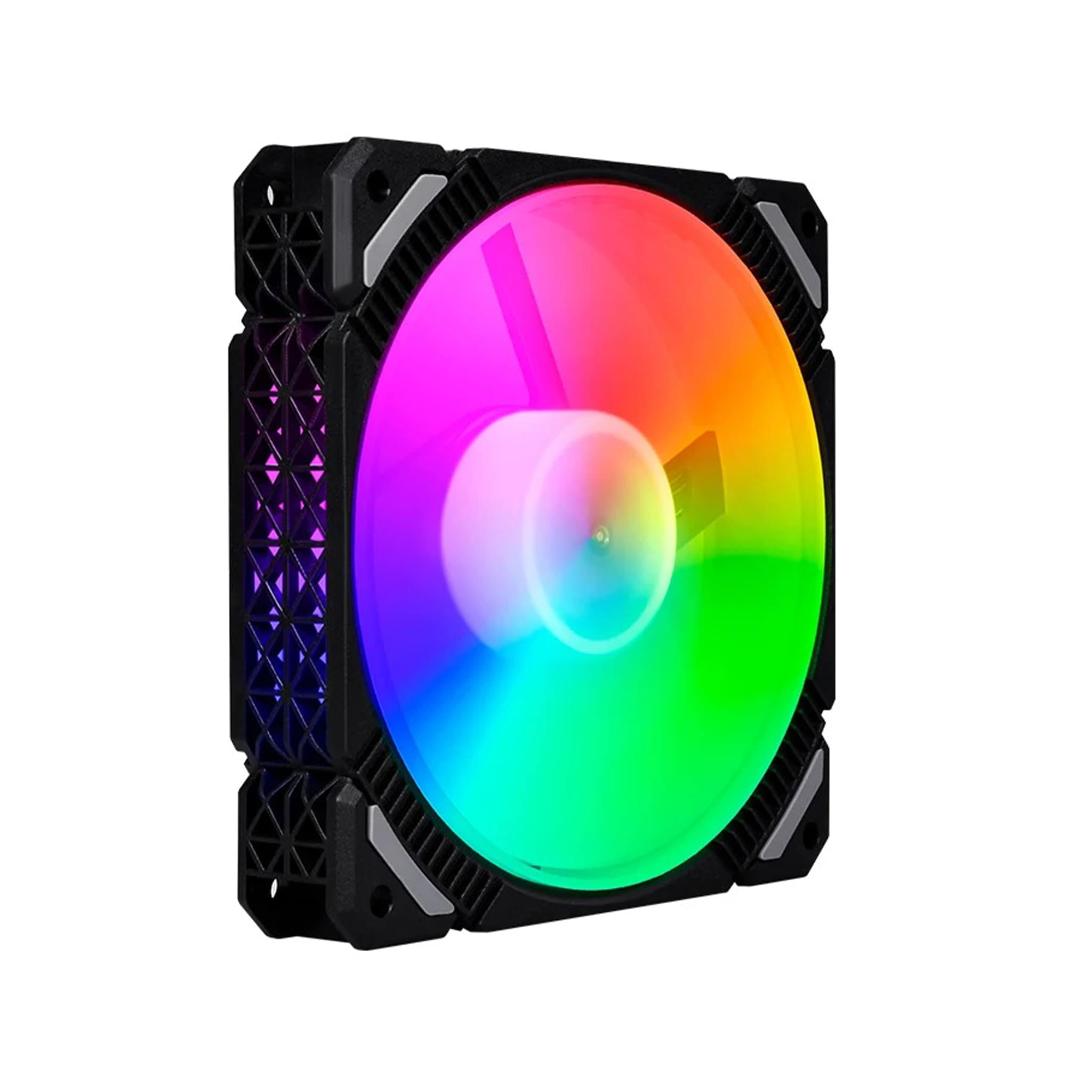 TrueNort TKK120 120mm RGB Case Fan, 6-Pin, Hydraulic Bearing, Black, Single Fan