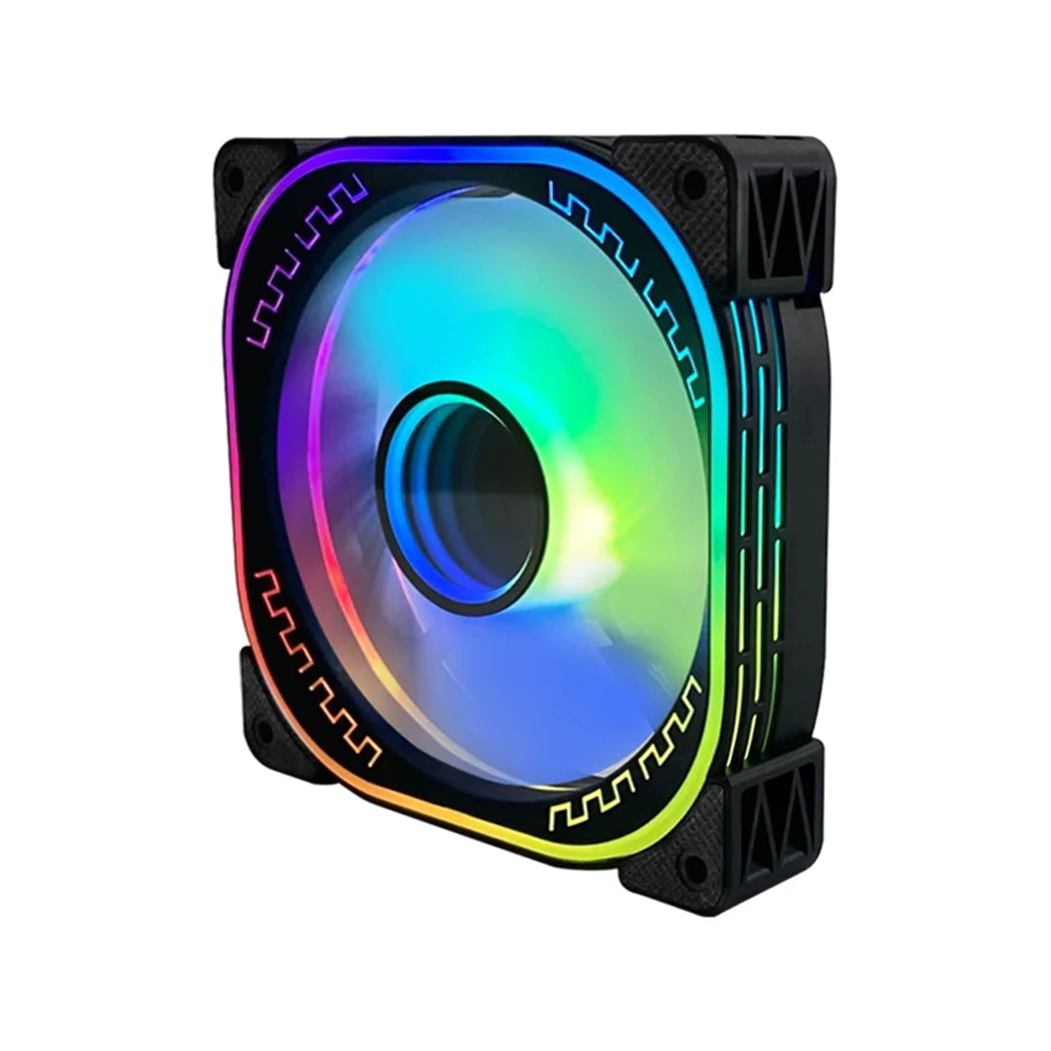 TrueNort YM1200 120mm RGB Case Fan, 6-Pin, Hydraulic Bearing, Black, Single Fan